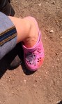 Emma's pink croc
